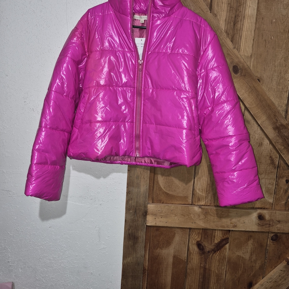 Vibrant Pink Women's Puffer Jacket